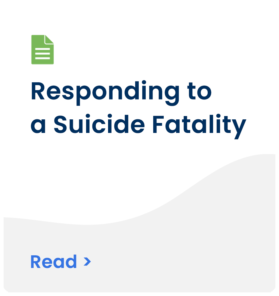 Responding to a Suicide Fatality