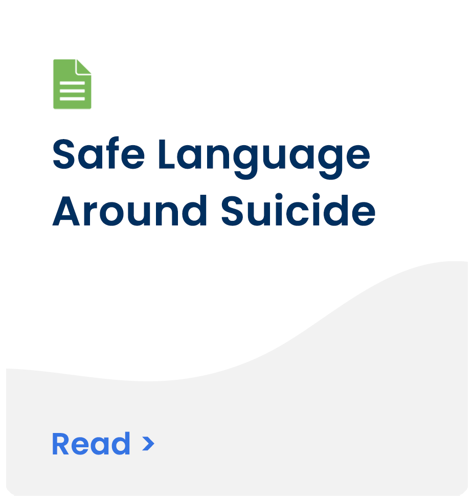 Safe Language Around Suicide