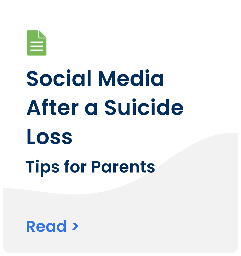 Social Media After a Suicide Loss: Tips for Parents
